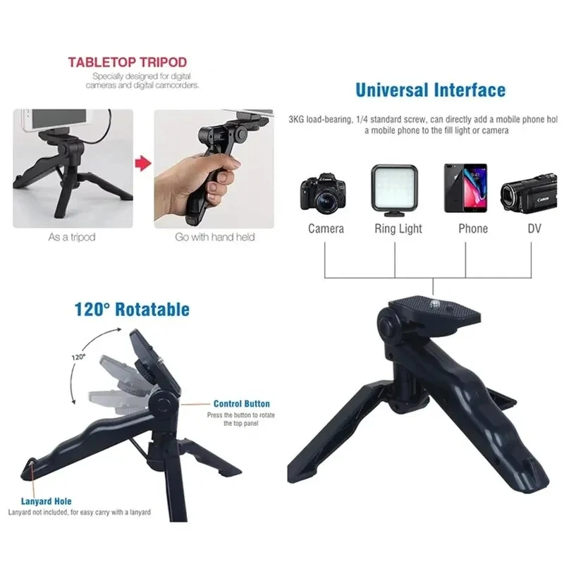 Smartphone Vlogging Kit mit Stativ Telefonhalter Mini – Bild 3