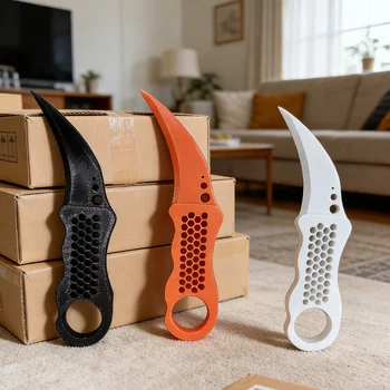 3D-Gedrucktes Auspackwerkzeug, Rutschfester Umweltfreundlicher Griff, Sicherer Tragbarer Paketöffner für den