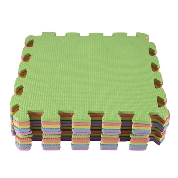 B78B-Spielmatten, modular, farbig, 20 Teile, 30 x 30 cm, weicher Eva-Schaum, Kinder-Puzzle-Teppich für Tatami