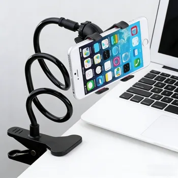 Verstellbarer Langarm-Handyhalter 360° Clip Flexibler Universeller Nachttisch- und Schreibtischhalter Passend