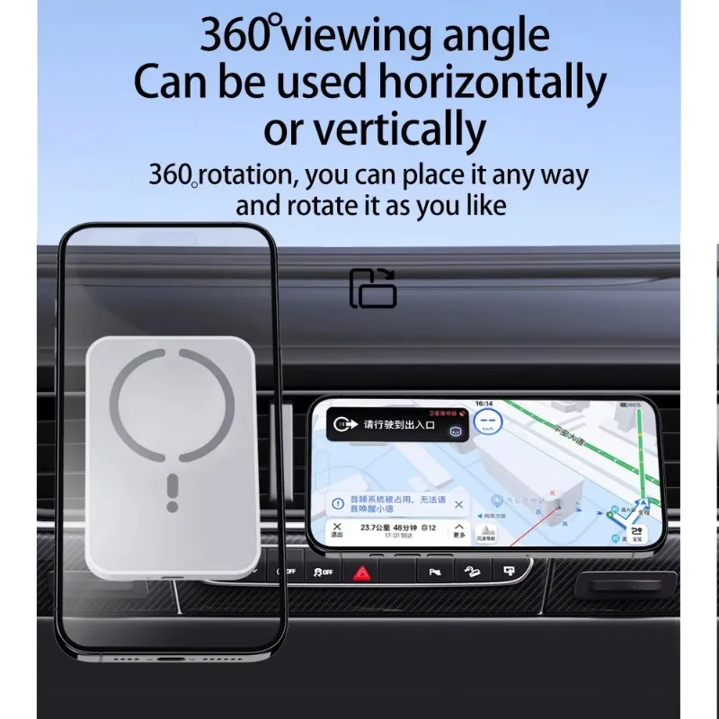 Magnetisches Wireless-Ladegerät fürs Auto, Lüftungshalterung – Bild 5