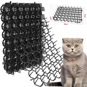 12er-Pack Katzenabschreckungsmatte, Scat-Matte, Spikes, Pflanzen, Innenmöbel, Outdoor, Gartenzaun