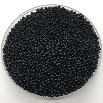 2mm 3mm 4mm Schwarz Charm Tschechische Glas Rocailles DIY Armband Halskette Für Schmuck Machen DIY Zubehör