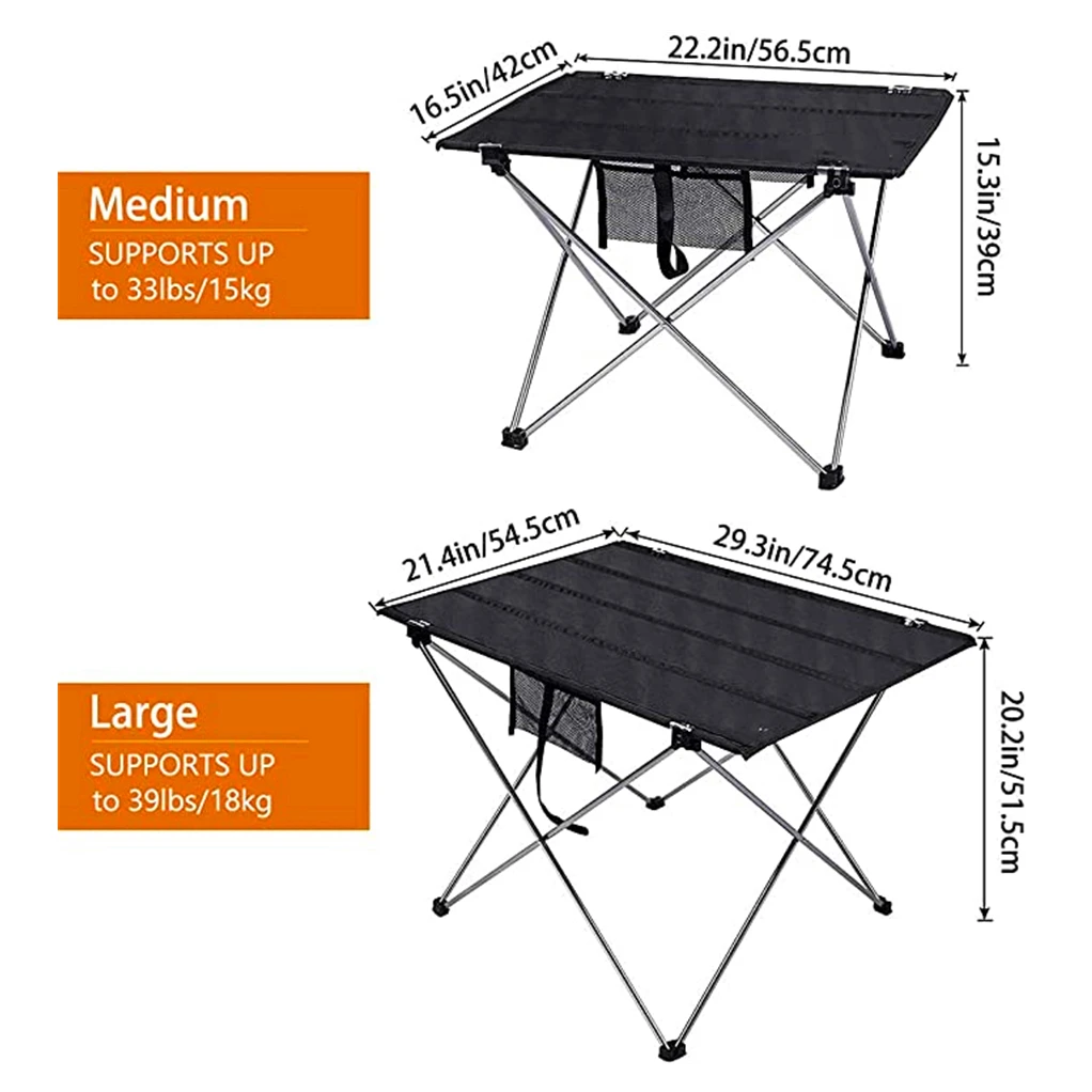 Ultraleichter, tragbarer, zusammenklappbarer Campingtisch – Bild 6
