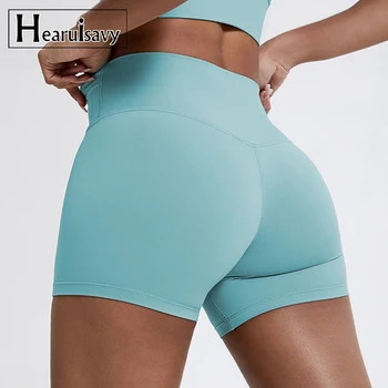 Hearuisavy Sommer Laufshorts für Damen Po-Lifting Leggings Damen Radsport Slim Fit Workout Shorts