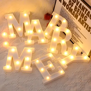 Leuchtende Zahlenlampe, Alphabet-Buchstaben, LED-Leuchten, Geburtstag, Valentinstag, Hochzeit, Party