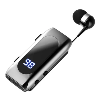 K55 Lavalier Business Bluetooth 5.2 Kopfhörer, Gesprächs-/Musikzeit, 20 Stunden, LED-Digitalanzeige, kabellose
