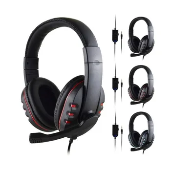Kopfhörer 3,5mm Kabelgebundenes Gaming-Headset Ohrhörer Musik Für PS4 Play Station 4 Spiel PC Chat Computer
