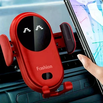 Drehbare kabellose Auto-Ladehalterung mit Infrarot-Sensor, Lüftungsgitter