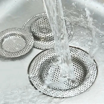 Wasser Waschbecken Filter Waschbecken Mesh Sieb Küche Werkzeug Edelstahl Badezimmer Bodenabläufe Abdeckung