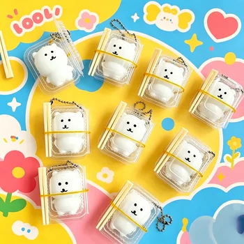 Lunchbox Squishy JOKE Bär Kawaii Squishy Spielzeug Tasche Niedlicher Schlüsselanhänger Quetsch
