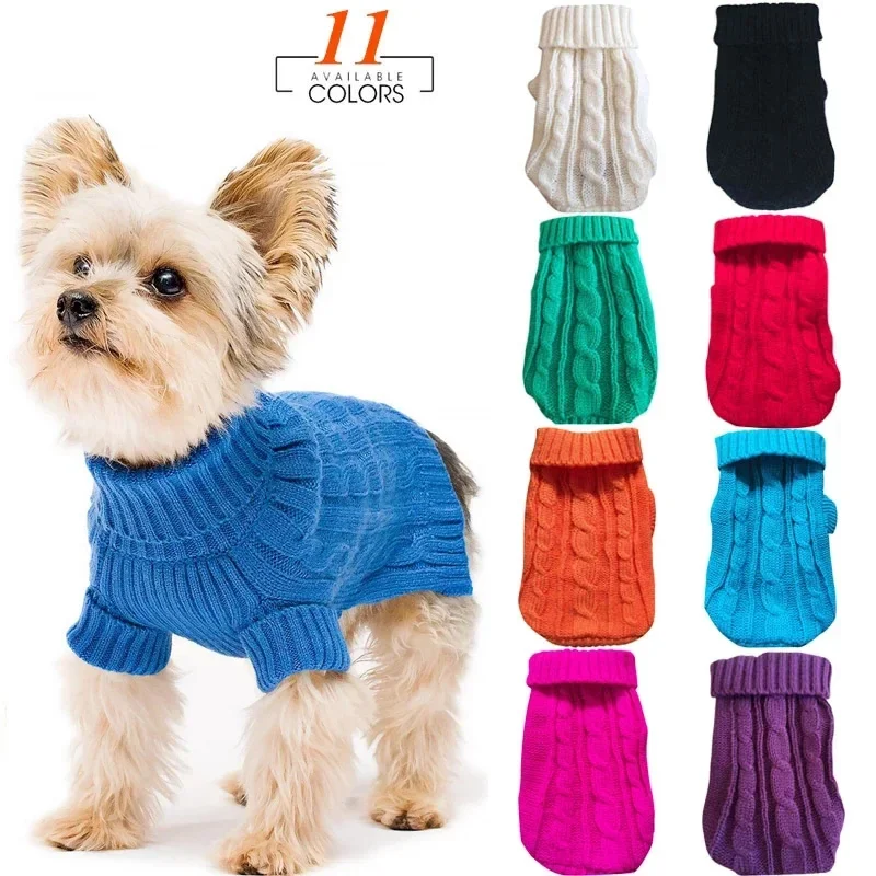 Hund Winter Kleidung Gestrickte Haustier Kleidung Für Kleine