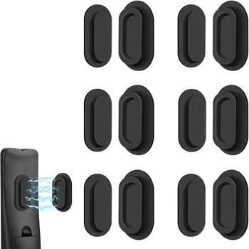 6er-Pack magnetischer Fernbedienungshalter zur Wandmontage, weicher Silikon-Fernbedienungs-Caddy mit stark