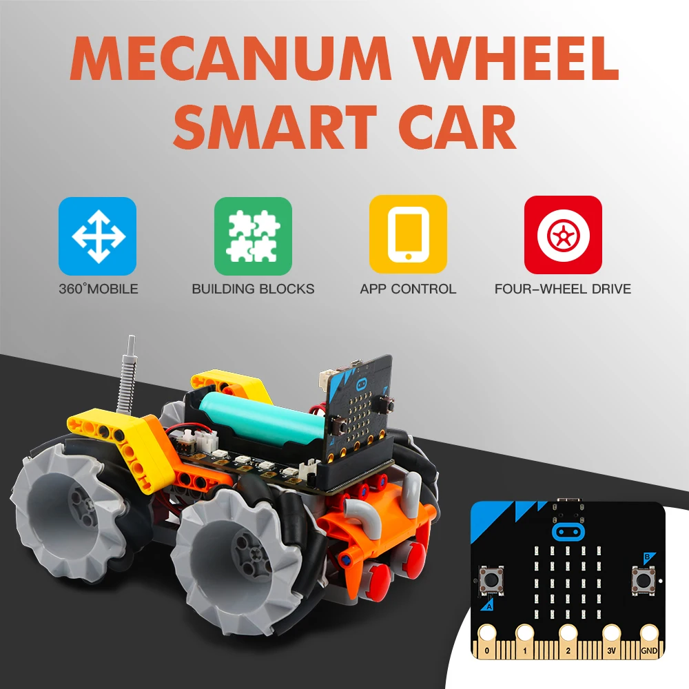 BBC micro:bit V2.2 Board, Go-Kit, grafische Programmierung – Bild 2