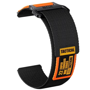 20 22 mm für Garmin Easy Fit Nylonarmband für Forerunner 255/265/965 Armband für Active/Vivoactive 4 Armband