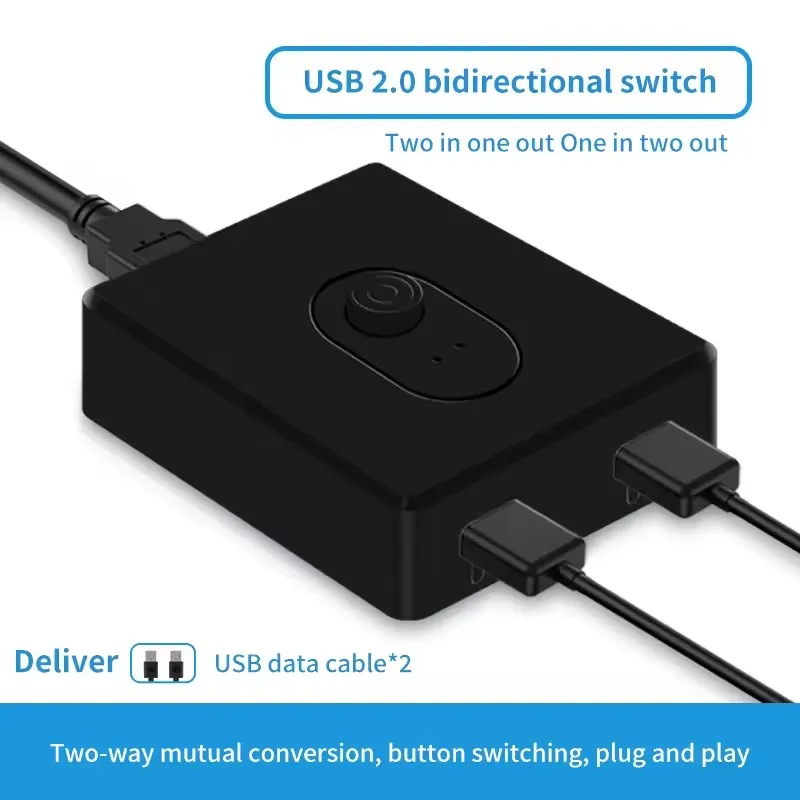 USB 3.0 KVM Switch USB Hub 1x2/2x1 Switcher USB3.0 Switch – Bild 4