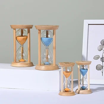 3/5/10/15/30 Minuten Holz Sanduhr Timer Hause Wohnzimmer Desktop Dekoration kinder Geburtstag Geschenk