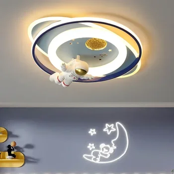 Deckenleuchten Kinderzimmer Astronaut Junge Mädchen Schlafzimmer Kronleuchter Prinzessin Spaceman Rakete