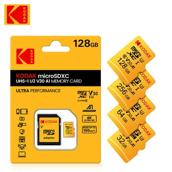 KODAK Micro SD-Karte RED Speicherkarte mit Adapter 32 GB MicroSDHC 64 GB MicroSDXC MicroSD C10 A1