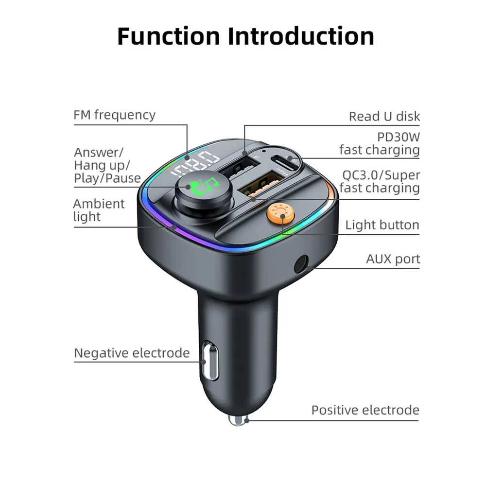 Bluetooth 5.4 FM-Transmitter, Freisprecheinrichtung – Bild 6
