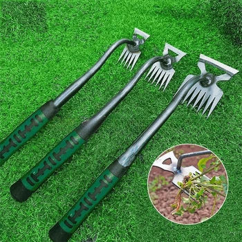 Garten Unkraut Werkzeuge Pflanz schaufel manuelle Gras Rechen Lockerung Boden Pflügen Wurzel entfernen Graben