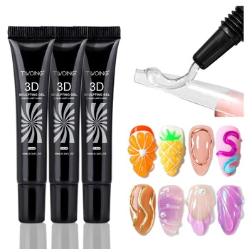 10 ml 3D-Nagelkunst-Gel - DIY-Designs, wasserfestes Bildhauergel, wasserfestes Nail-Art-Design-Gel