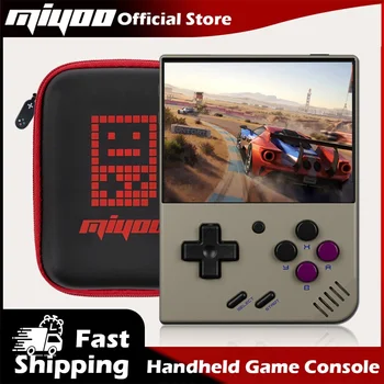 MIYOO Mini Plus Tragbare Retro-Handheld-Spielekonsole 3,5-Zoll-IPS-HD-Bildschirm Mini + Spieler Kindergeschenk