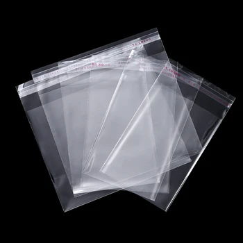 Transparente Selbstklebende Dichtung Taschen OPP Kunststoff Zellophan Taschen Geschenke Tasche (100 Stück)