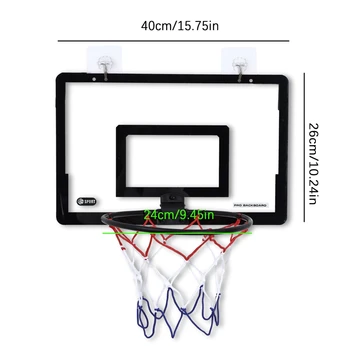 Mini-Basketballkorb für Kinder und Erwachsene, kleiner Basketballkorb für den Innenbereich, zur Wandmontage