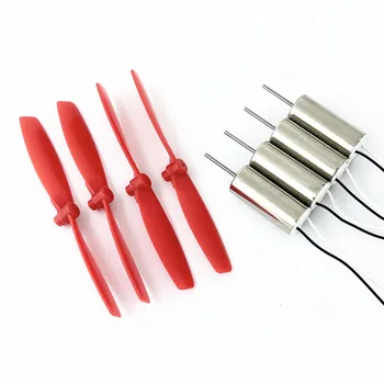 4 x DIY DC3,7 V 50000 U/min 716 Hohlbecher kernloser Hochgeschwindigkeits-CW-CCW-Motor mit 4 x 50 mm A