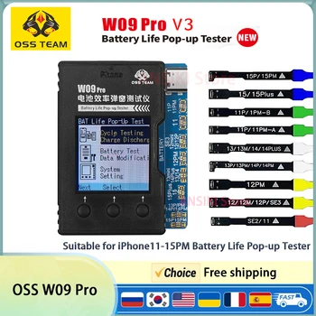 OSS W09 Pro V3 Pop-up-Tester mit Akkulaufzeit für iPhone 11-15 PM Erkennung, Modifizieren der