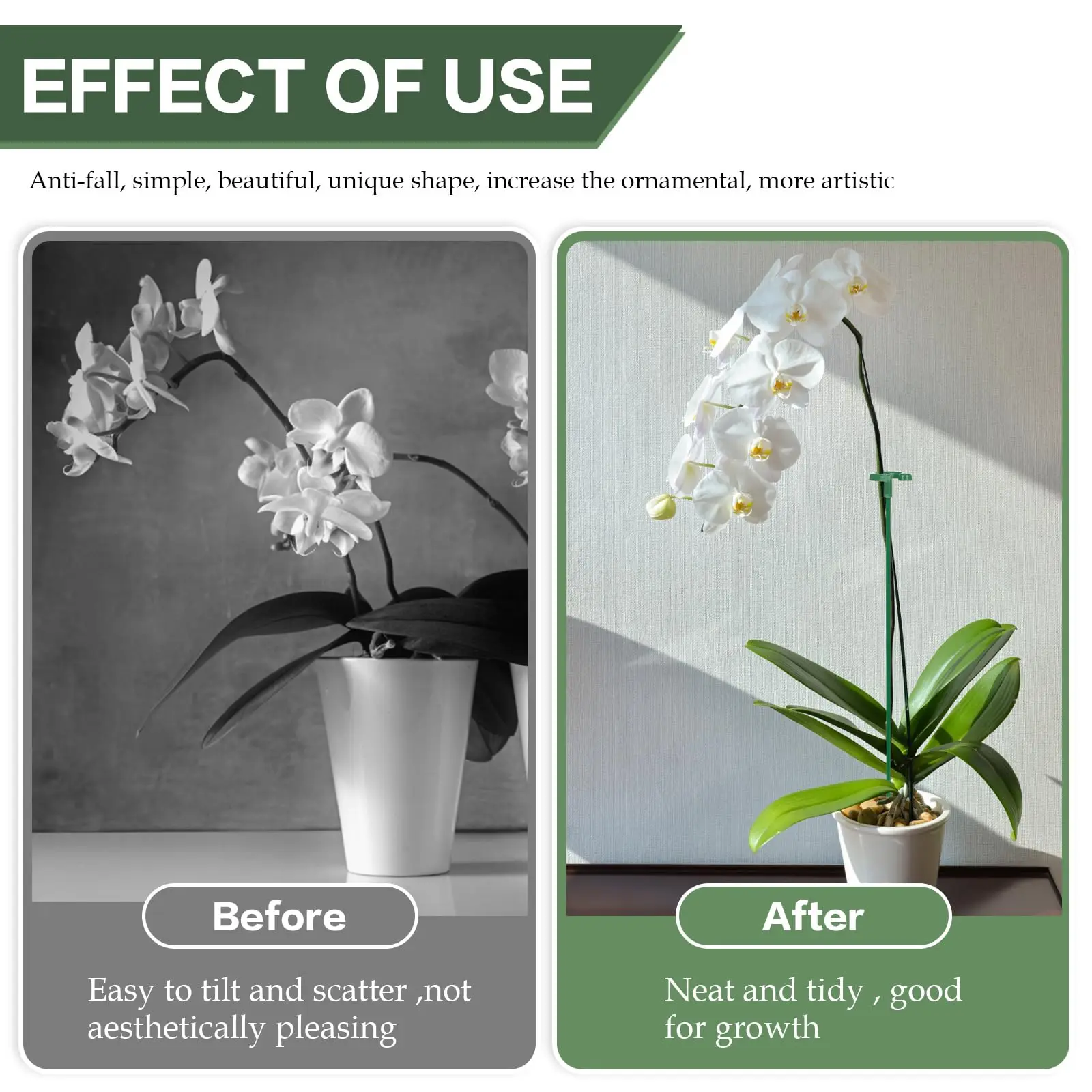 5/10PCS Anlage Unterstützt Stehen Schmetterlinge Orchidee – Bild 3