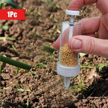 Tragbarer Samenspender, manuelles Mini-Sämaschinenwerkzeug für die Gartenbepflanzung, Blumentopf