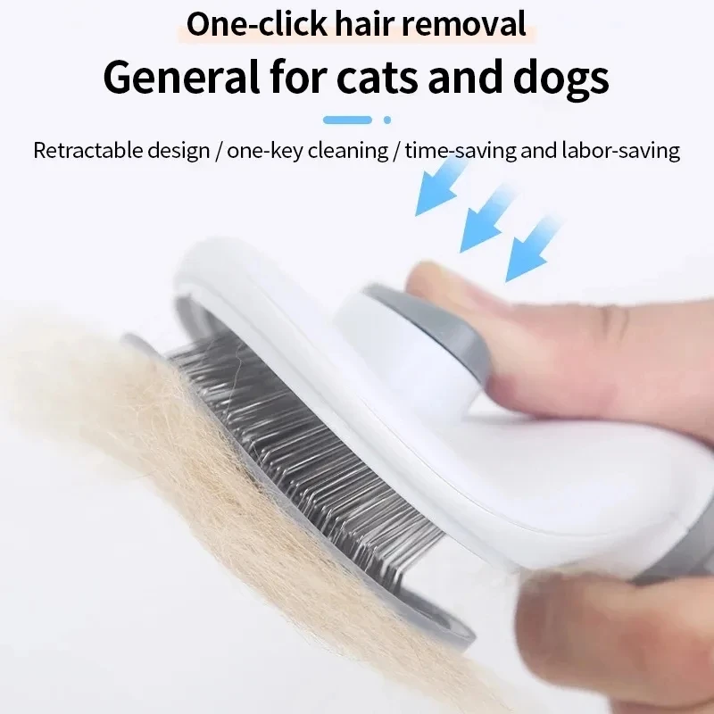 Selbstreinigende Pet Haar Entfernen Kamm Katze Slicker Pinsel – Bild 2