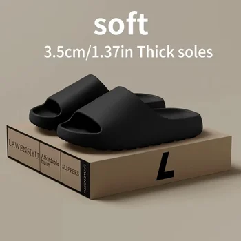 Kokosnuss-Hausschuhe fühlen sich wie auf Scheiße treten. Sandalen mit dicken Sohlen. Sommerneue rutschfeste