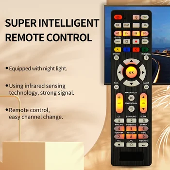 Universelle RC-G008-Ersatzfernbedienung für alle TV-Modelle und Marken mit Licht in der Nacht