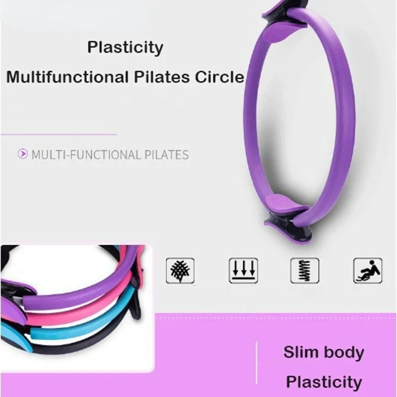 Yoga Fitness Ring Pilates Ring Frauen Mädchen Übung Hause – Bild 2