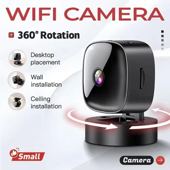 WLAN-Kamera, kabellose Nachtsichtkamera, HD-Minikamera, Sicherheitskamera mit Bewegungserkennung