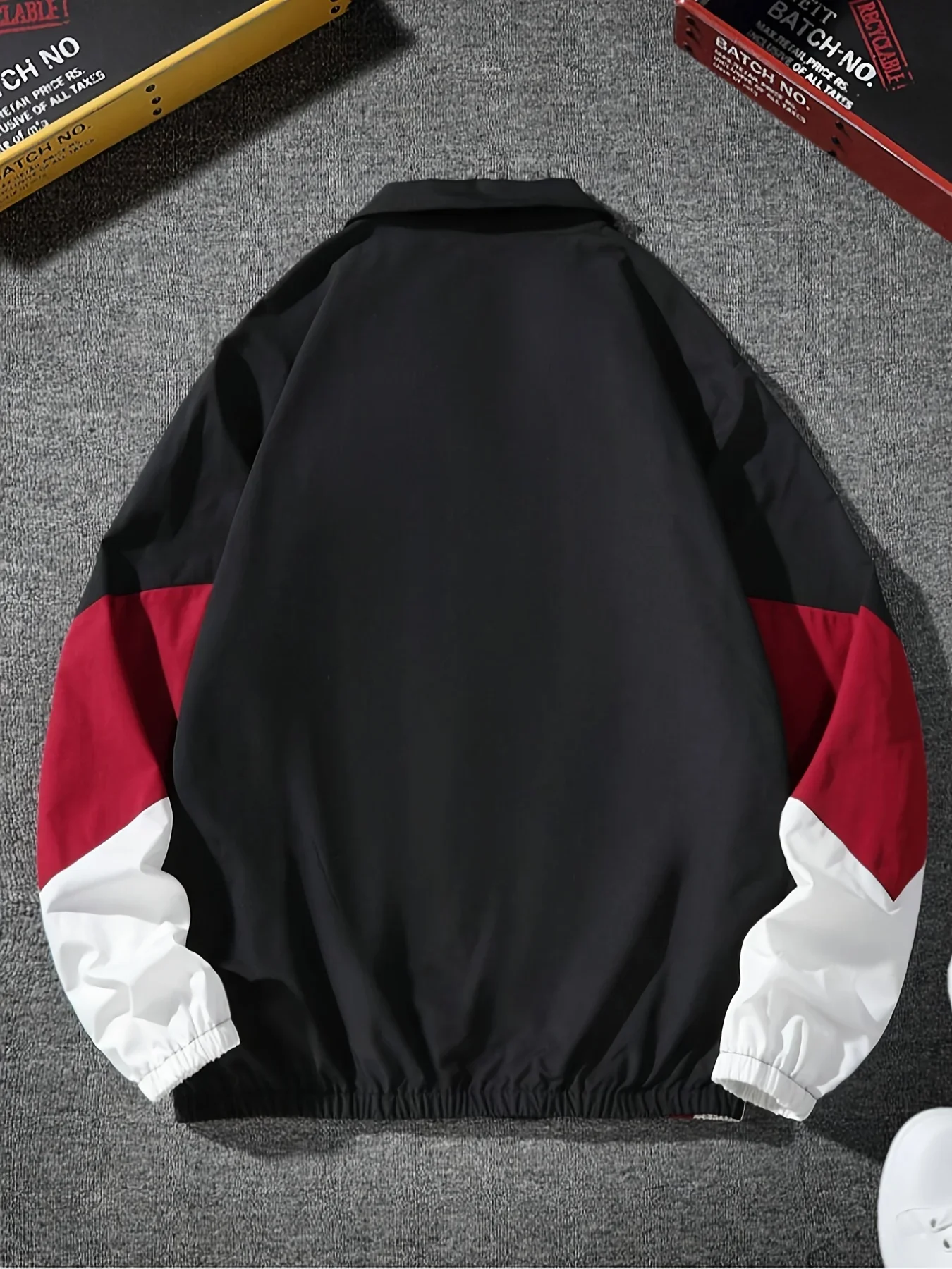 Farbblockierte Herrenjacke, leicht, lässig, für Reisen – Bild 2