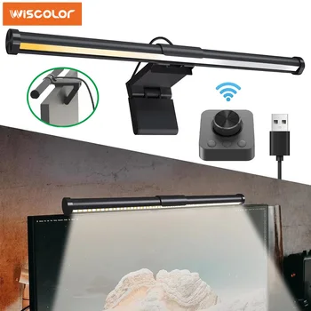 Wiscolor LED-Computer monitor Licht leiste mit Fernbedienung Augen pflege Tisch lampe dimmbare Bildschirm