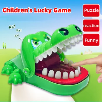 Krokodil zähne Spielzeug Kinder Krokodil beißt Finger Reaktion Training Neuheit Kinder Glücks spiel Trick