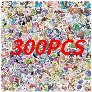 Pokemon Kawaii Pikachu Aufkleber Dekoration Sticker für Laptop Skateboard Auto Gepäck Handy Wasserdichte