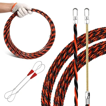 Elektriker-Einfädelgerät, 5/10/15/20/25/30/50 m, Kabel, Draht, Einfädler, Abzieher, Blei, Gerät, Bau