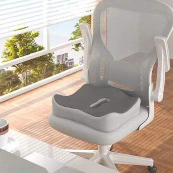 Memory Foam-Sitzkissen - ergonomische 3D-Unterstützung | Hellgrün und Grau, waschbares Polyester