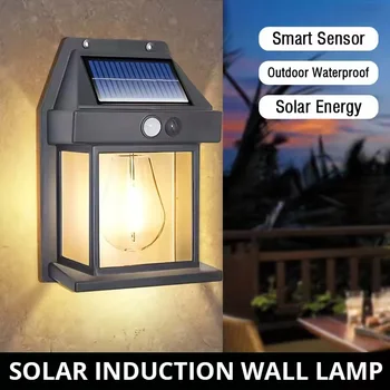 Leistungsstarke Outdoor Solar Lampe Garten Solar Powered Straßenlaterne Außen Lichter Wasserdichte Licht Led