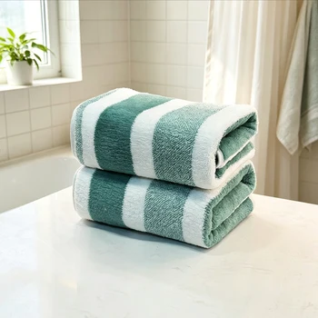 2er-Pack Handtücher mit starker Wasseraufnahmefähigkeit, schnelltrocknend, fusselfrei und langlebig - sehr