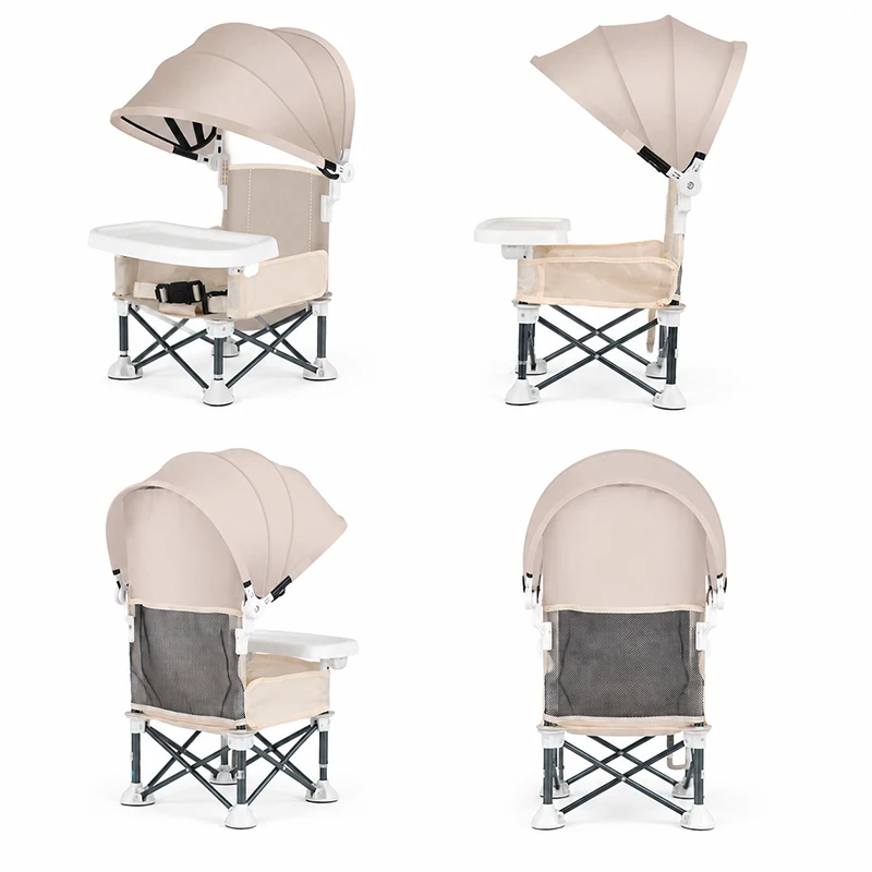 Klappbarer Baby-Essstuhl mit Markise, für Outdoor-Reisen – Bild 6