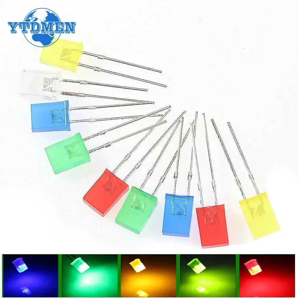 100 teile/los Platz 2*5*7mm LED Diode 2X5X7mm 5 Farben Rot – Bild 4