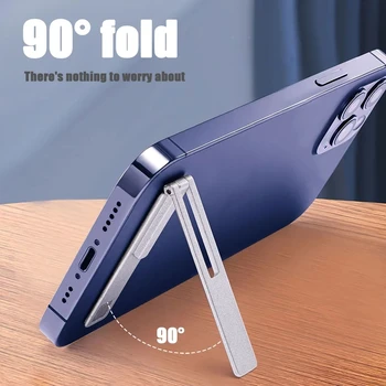 Universal Handy Halter Halterung Magnetische Ultra Dünne Faltbare Metall Legierung Desktop Handy Ständer