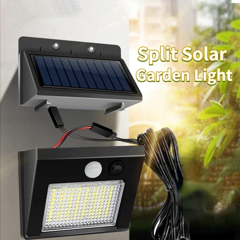 48-LED-Split-Solarleuchte mit PIR-Bewegungsmelder